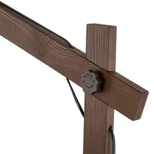 OSLO BROWN Lampa podłogowa 1 6319 TK Lighting Brązowy, Orzech Brązowy