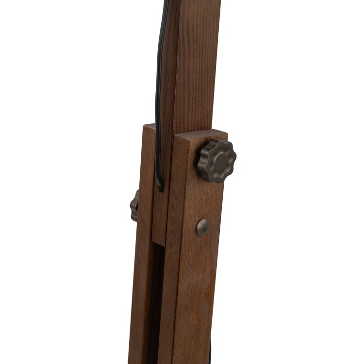 OSLO BROWN Lampa podłogowa 1 6319 TK Lighting Brązowy, Orzech Brązowy