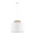 DUO WHITE JUTA Lampa wisząca 1 1856 TK Lighting Biały Biały, Juta