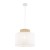 DUO WHITE JUTA Lampa wisząca 1 1856 TK Lighting Biały Biały, Juta