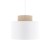 DUO WHITE JUTA Lampa wisząca 1 1856 TK Lighting Biały Biały, Juta