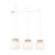 DUO WHITE JUTA Lampa wisząca 3 2345 TK Lighting Biały Biały, Juta