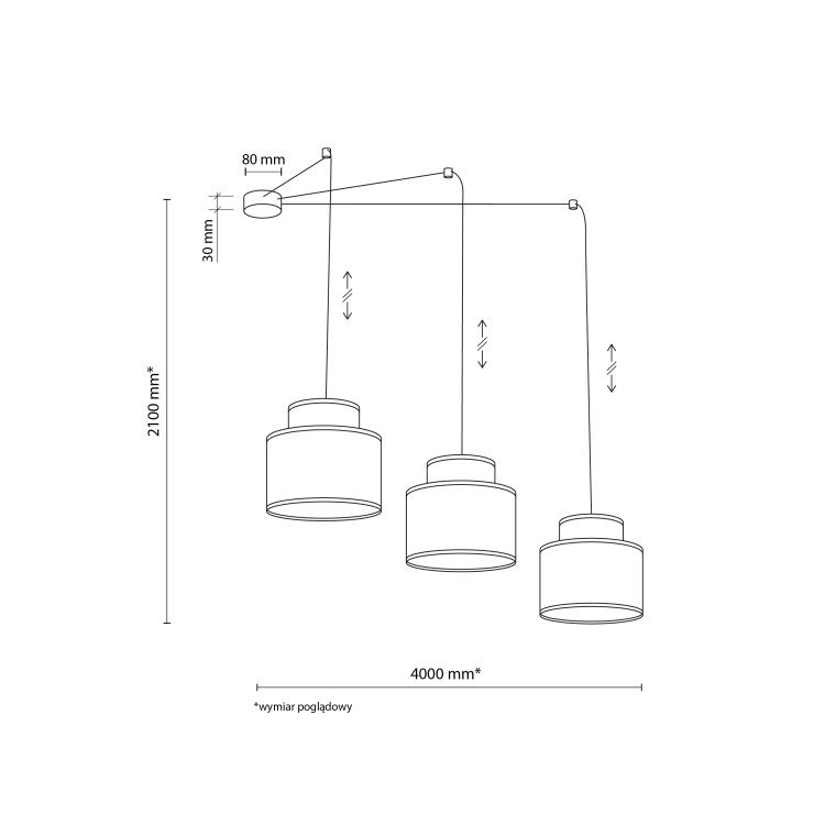 DUO WHITE JUTA Lampa wisząca 3 2345 TK Lighting Biały Biały, Juta