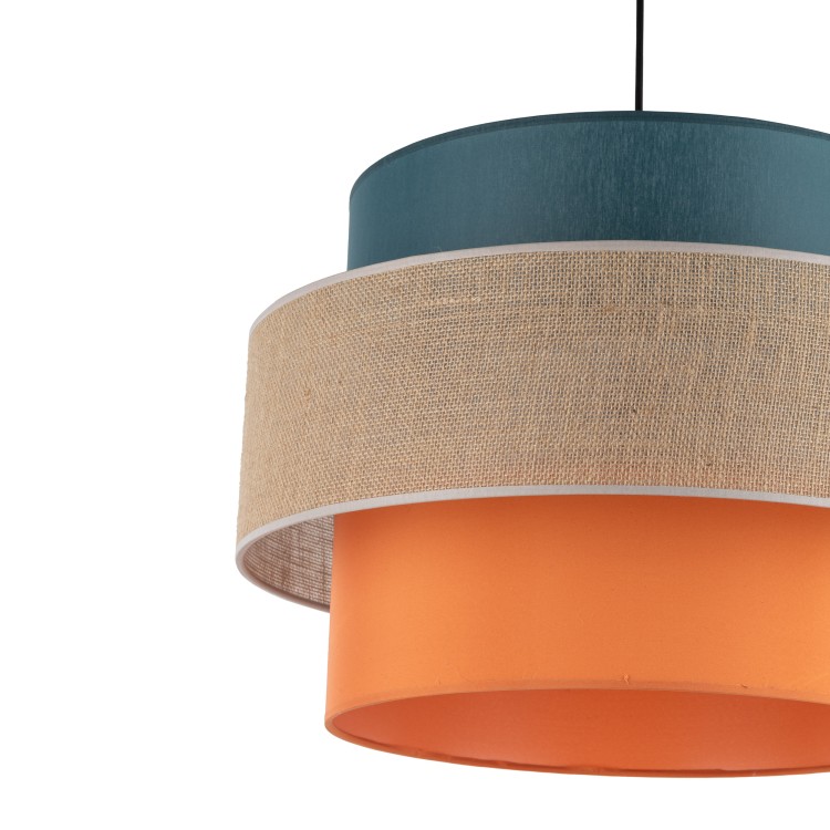 TRIO JUTA Lampa wisząca 1 2758 TK Lighting Czarny Multikolor