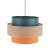 TRIO JUTA Lampa wisząca 1 2758 TK Lighting Czarny Multikolor