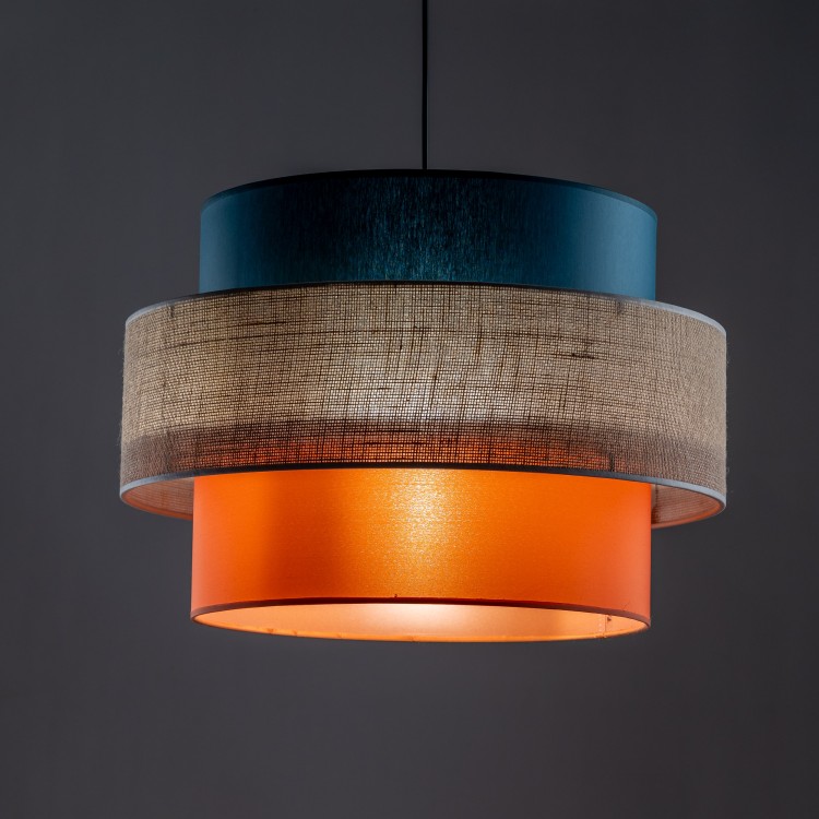 TRIO JUTA Lampa wisząca 1 2758 TK Lighting Czarny Multikolor