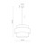 TRIO JUTA Lampa wisząca 1 2758 TK Lighting Czarny Multikolor