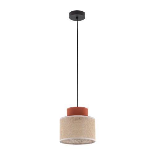 DUO JUTA BROWN Lampa wisząca 1 2785 TK Lighting Czarny Juta