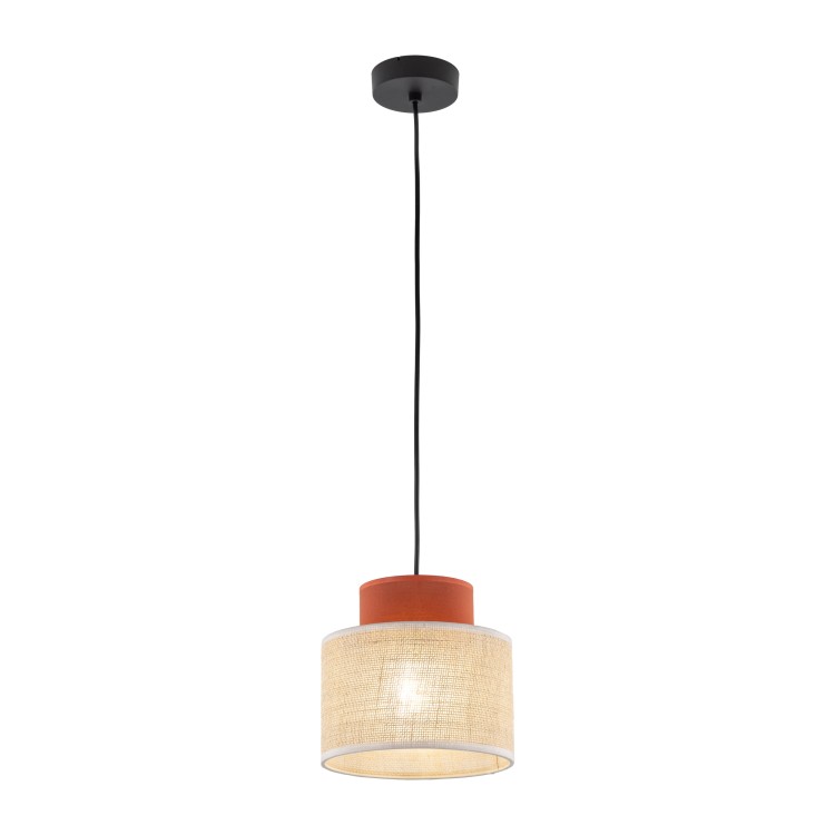 DUO JUTA BROWN Lampa wisząca 1 2785 TK Lighting Czarny Juta