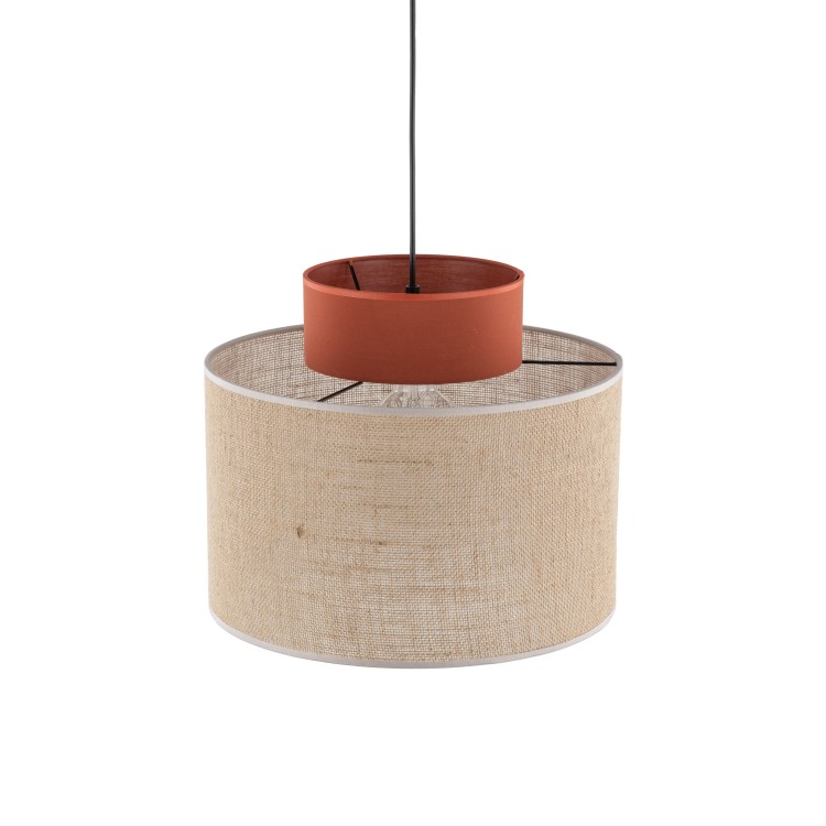 DUO JUTA BROWN Lampa wisząca 1 3139 TK Lighting Czarny Juta