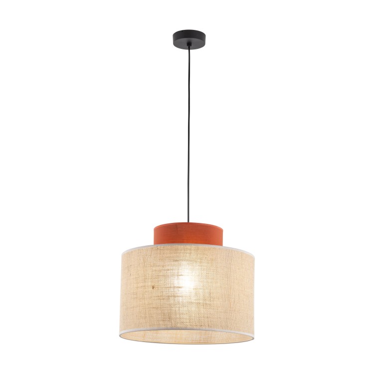 DUO JUTA BROWN Lampa wisząca 1 3139 TK Lighting Czarny Juta