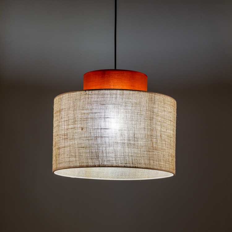 DUO JUTA BROWN Lampa wisząca 1 3139 TK Lighting Czarny Juta