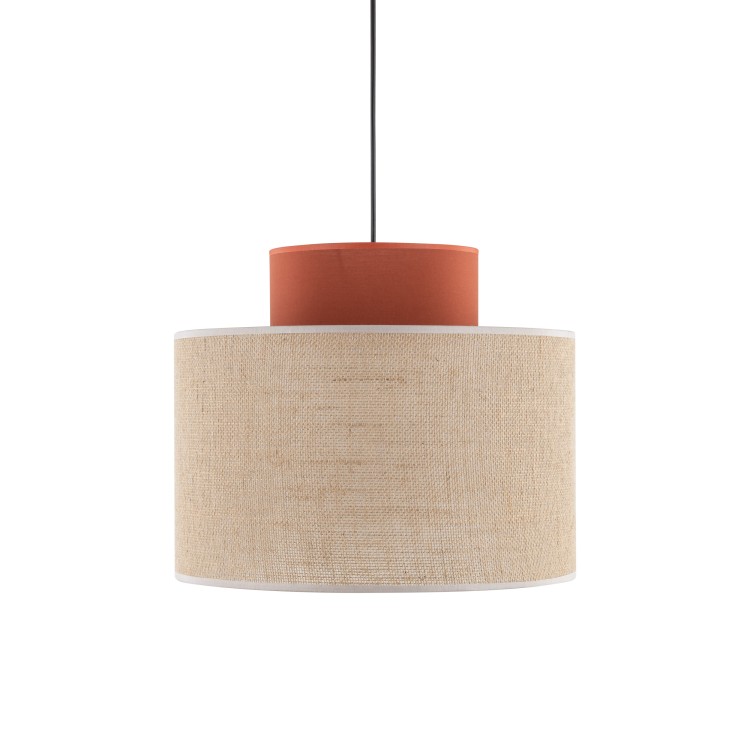 DUO JUTA BROWN Lampa wisząca 1 3139 TK Lighting Czarny Juta