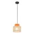DUO JUTA ORANGE Lampa wisząca 1 3255 TK Lighting Czarny Juta, Pomarańczowy