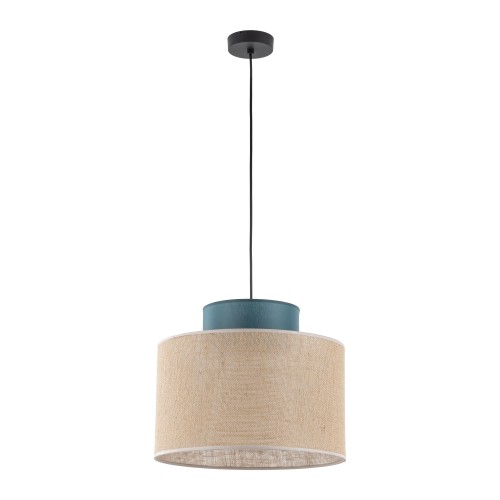 DUO JUTA GREEN Lampa wisząca 1 3256 TK Lighting Czarny Juta, Zielony