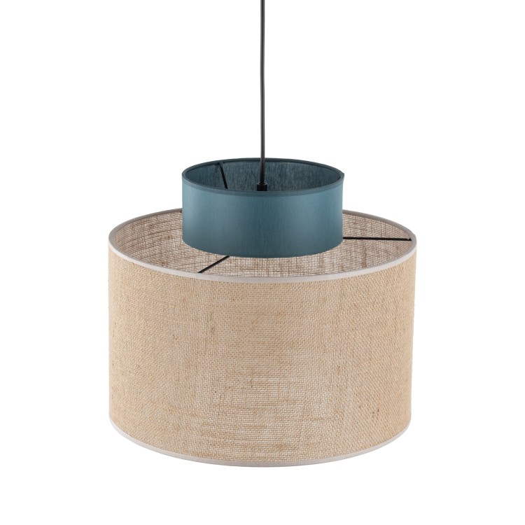DUO JUTA GREEN Lampa wisząca 1 3256 TK Lighting Czarny Juta, Zielony