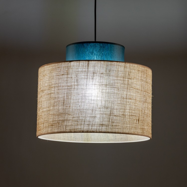 DUO JUTA GREEN Lampa wisząca 1 3256 TK Lighting Czarny Juta, Zielony