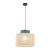 DUO JUTA GREEN Lampa wisząca 1 3256 TK Lighting Czarny Juta, Zielony