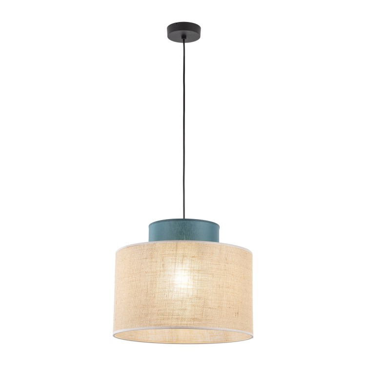 DUO JUTA GREEN Lampa wisząca 1 3256 TK Lighting Czarny Juta, Zielony