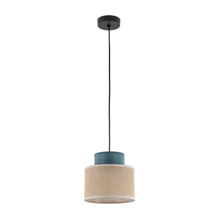 DUO JUTA GREEN Lampa wisząca 1 3257 TK Lighting Czarny Juta, Zielony