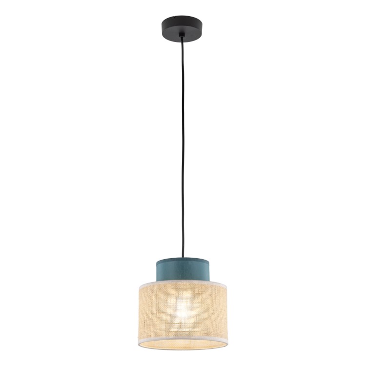DUO JUTA GREEN Lampa wisząca 1 3257 TK Lighting Czarny Juta, Zielony