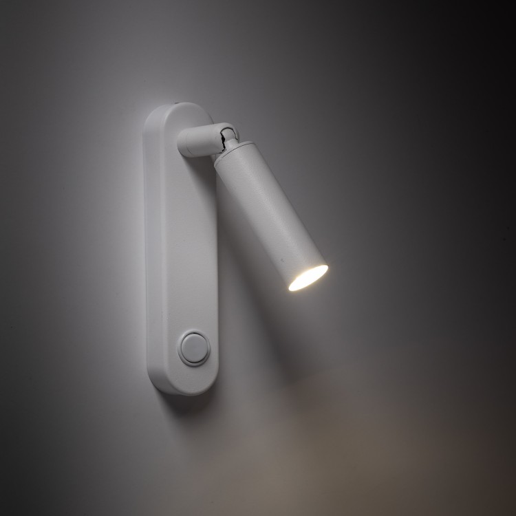 ENZO LONG WHITE Kinkiet 1 6620 TK Lighting Biały Biały