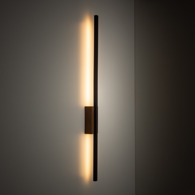 FLASH WOOD ORZECH Kinkiet 1 LED M 6625 TK Lighting Orzech, Czarny