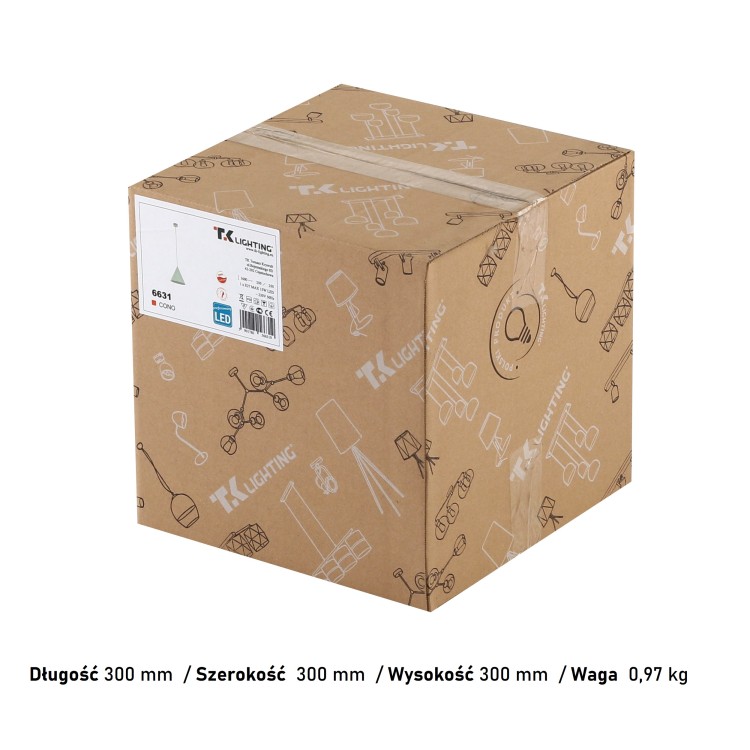 CONO BEIGE Lampa wisząca 1 M 6631 TK Lighting  Beżowy