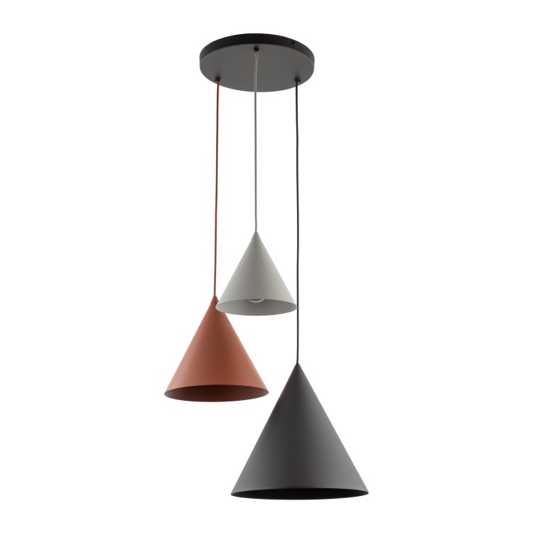 CONO MIX Lampa wisząca 3 SML 6633 TK Lighting Czarny Beżowy, Czarny