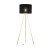 UMBERTO BLACK GOLD Lampa podłogowa 1 6635 TK Lighting Złoty, Czarny Czarny