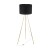 UMBERTO BLACK GOLD Lampa podłogowa 1 6635 TK Lighting Złoty, Czarny Czarny