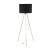UMBERTO BLACK GOLD Lampa podłogowa 1 6635 TK Lighting Złoty, Czarny Czarny