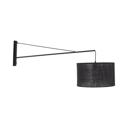GLORII BLACK Kinkiet 1 6639 TK Lighting Czarny Czarny