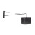 GLORII BLACK Kinkiet 1 6639 TK Lighting Czarny Czarny