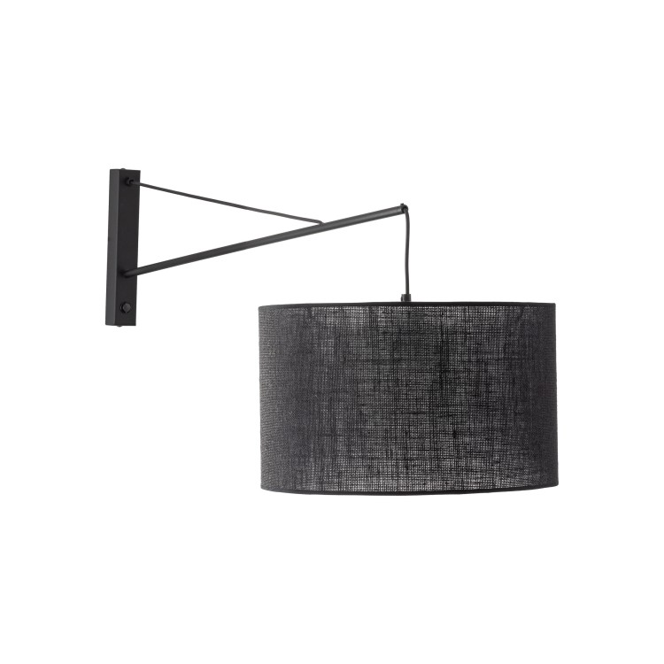 GLORII BLACK Kinkiet 1 6639 TK Lighting Czarny Czarny
