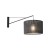 GLORII BLACK Kinkiet 1 6639 TK Lighting Czarny Czarny