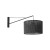 GLORII BLACK Kinkiet 1 6639 TK Lighting Czarny Czarny
