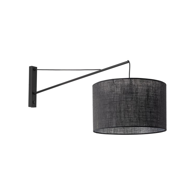 GLORII BLACK Kinkiet 1 6639 TK Lighting Czarny Czarny