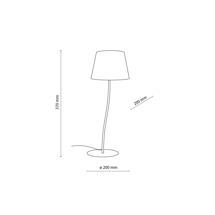NICOLA YELLOW Lampka nocna 1 S 6641 TK Lighting Żółty Żółty