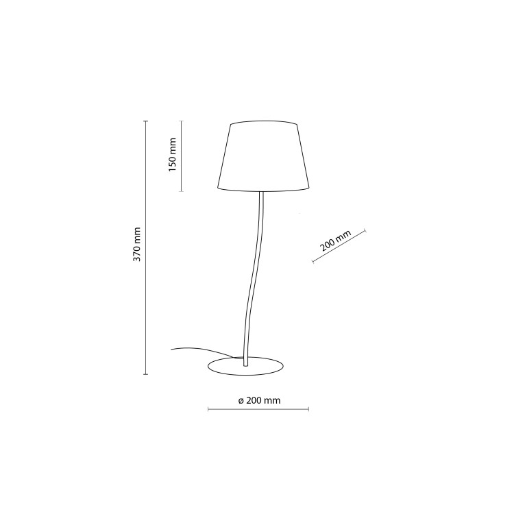 NICOLA YELLOW Lampka nocna 1 S 6641 TK Lighting Żółty Żółty