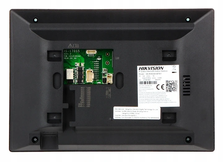 Monitor Hikvision DS-KH8350-WTE1 HIKVISION do rozbudowy zestawów z serii Hikvision II generacji 7" ekran wideodomofon LCD Full HD z WiFi IP stacjami zewnętrznymi dzwonek przewodowy bezsłuchawkowy sterowanie furtką