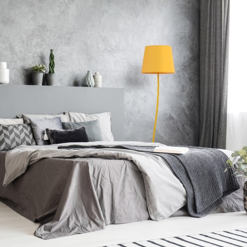 NICOLA YELLOW Lampa podłogowa 1 S 6645 TK Lighting Żółty Żółty