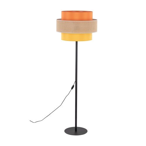 TRIO JUTA Lampa podłogowa 1 6451 TK Lighting Czarny Multikolor