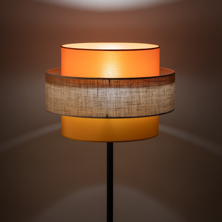 TRIO JUTA Lampa podłogowa 1 6451 TK Lighting Czarny Multikolor
