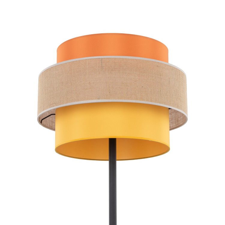 TRIO JUTA Lampa podłogowa 1 6451 TK Lighting Czarny Multikolor