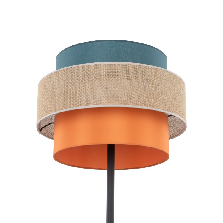 TRIO JUTA Lampa podłogowa 1 6452 TK Lighting Czarny Multikolor
