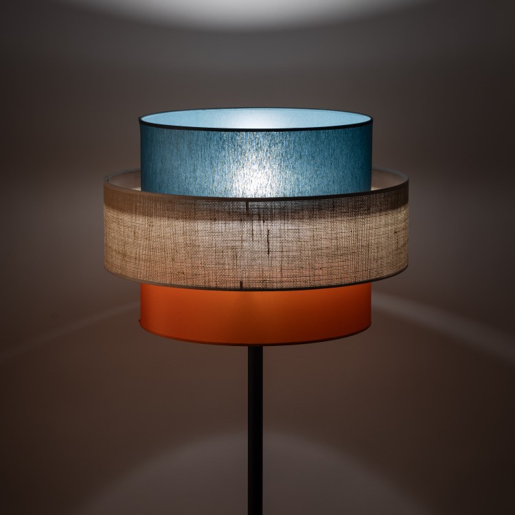 TRIO JUTA Lampa podłogowa 1 6452 TK Lighting Czarny Multikolor