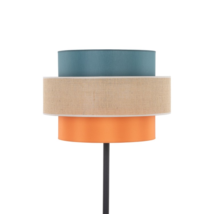 TRIO JUTA Lampa podłogowa 1 6452 TK Lighting Czarny Multikolor