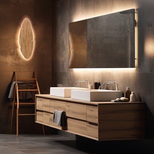 HOJA WOOD Kinkiet 4 5565 TK Lighting Orzech, Czarny Orzech
