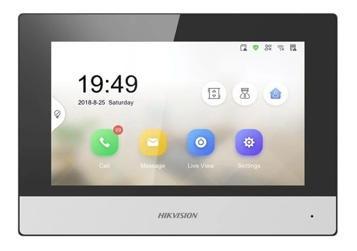 Zestaw wideodomofonowy komplet DS-KV6113-WPE1(B) HIKVISION SMART wideodomofon dzwonek bezprzewodowy z WiFi bezsłuchawkowy 12V sterowanie furtką Inteligentny sterowany telefonem do samodzielnej pracy lub do współpracy z monitorami IP Hikvision II generacji